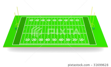 American football field 3d rendering American football field 3d rendering 31699628