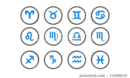 horoscope zodiac signs collection 3d rendering 31699639
