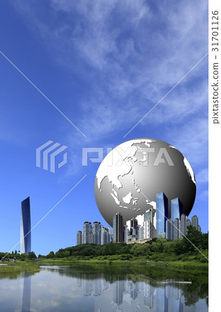 Globe, Lienchenia, Hyundai I-Park, Northeast Asia Trade Tower, Daewoo Trump World 31701126