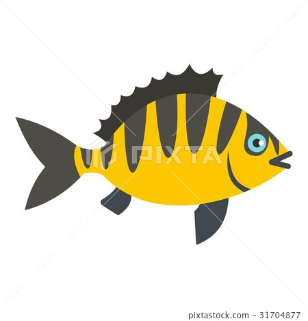 Perch fish icon isolated - Stock Illustration [31704877] - PIXTA