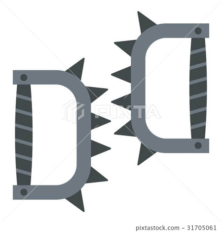 Japanese knuckles with spikes icon isolated 31705061
