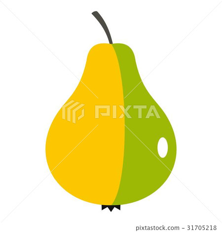 Ripe pear icon isolated Ripe pear icon isolated 31705218