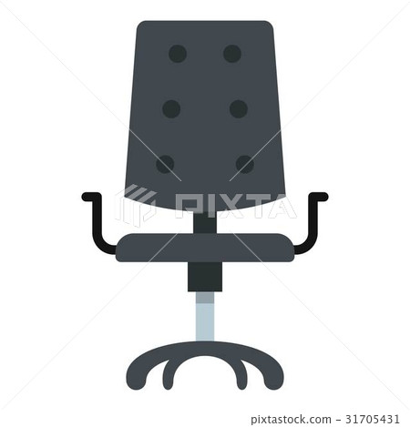 Black office chair icon isolated - Stock Illustration [31705431] - PIXTA
