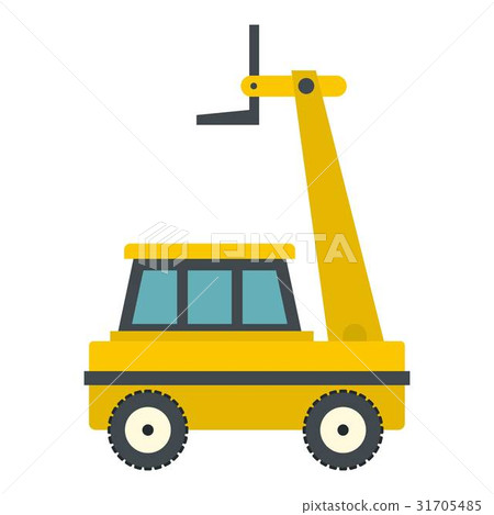 Yellow cherry picker icon isolated - Stock Illustration [31705485] - PIXTA