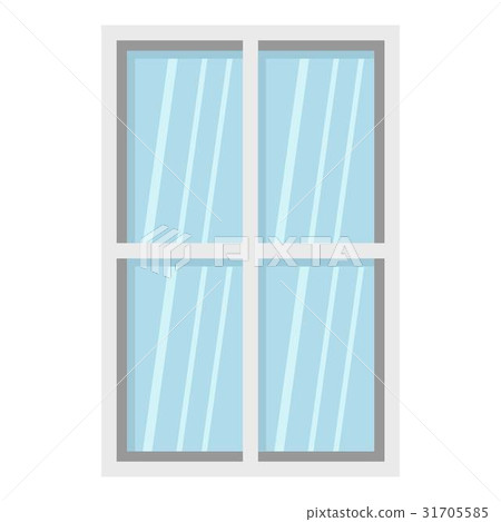 White rectangle window icon isolated - Stock Illustration [31705585 ...