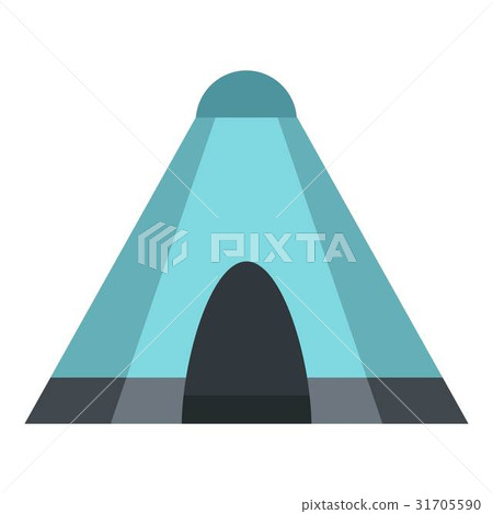 Blue tent icon isolated - Stock Illustration [31705590] - PIXTA
