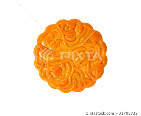 chinese mooncake isolated on white background 31705732