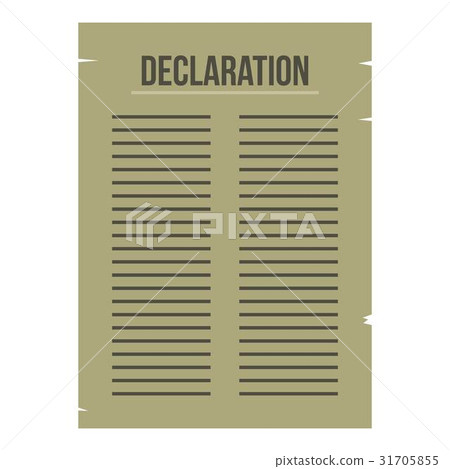 Declaration of Independence icon isolated 31705855