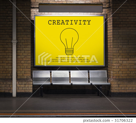 Bulb Sign Idea Symbol Word 31706322