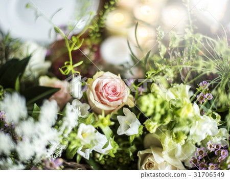 Fresh Roses Flowers Arrangement Decorative Fresh Roses Flowers Arrangement Decorative 31706549