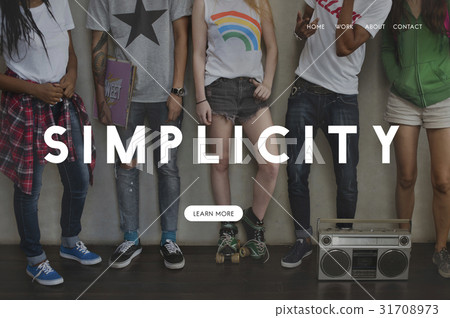 Simplicity Attitude Be Positive Word Simplicity Attitude Be Positive Word 31708973