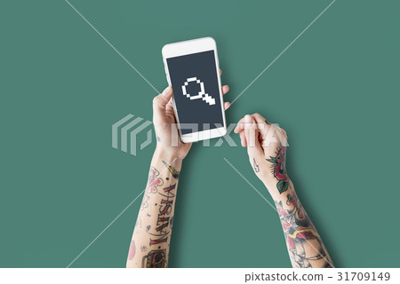 Search Magnifying Glass Graphic Design Icon Search Magnifying Glass Graphic Design Icon 31709149