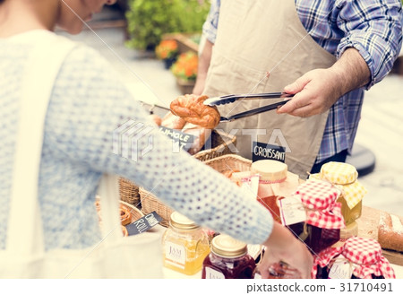 People at healthy local food festive 31710491