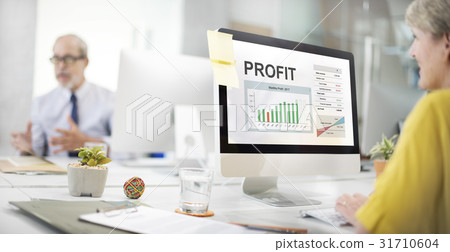 Business financial graph growing and gain profit 31710604
