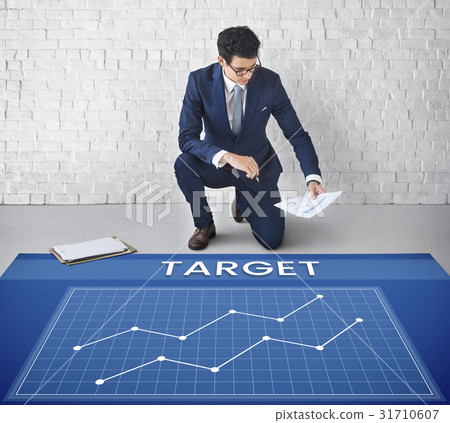 Data Analysis Summary Graph Arrow Up 31710607