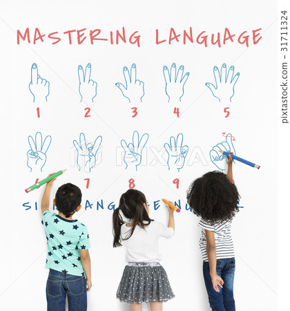 Sign Language Number Instruction Lesson Graphic 31711324
