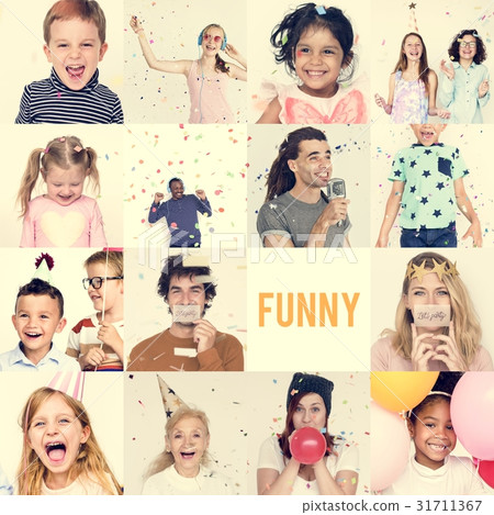 Studio People Collage Fun Concept 31711367