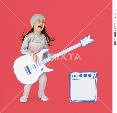 Little Girl Having Fun Portrait Little Girl Having Fun Portrait 31712082