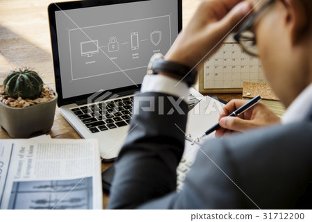 Computer Security System Data Protection Graphic 31712200