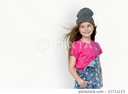 Little Girl Smiling Posture Concept 31712213