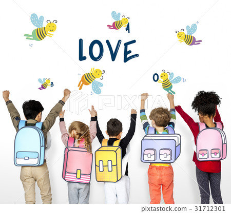 Kids Children Friendship Together Team Bee Graphic 31712301