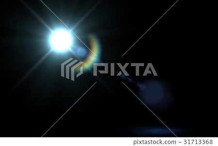 Lens Flare light over Black Background. Lens Flare light over Black Background. 31713368