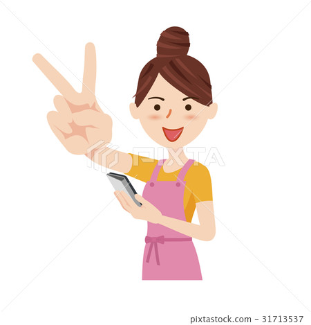 年輕的主婦形象 年輕的主婦形象 31713537