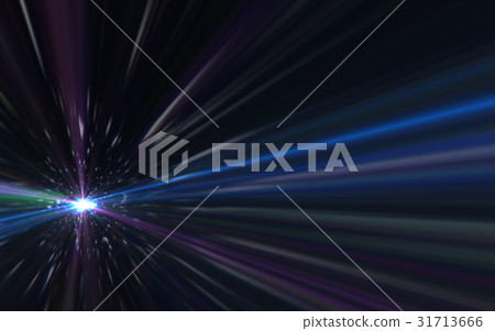 Abstract lens flare speed light on space Abstract lens flare speed light on space 31713666
