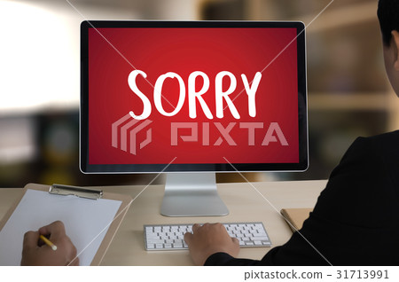 SORRY  Forgive Regret Oops Fail False Fault Apolo 31713991