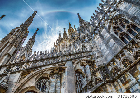 View from Duomo roof in Milan 31716599