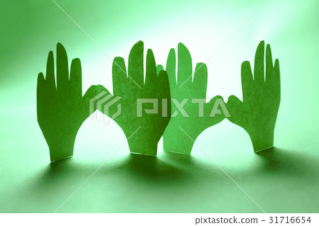 Paper hands in connection 31716654