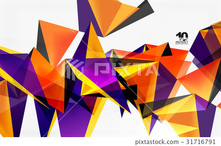 3d triangles geometric vector 3d triangles geometric vector 31716791