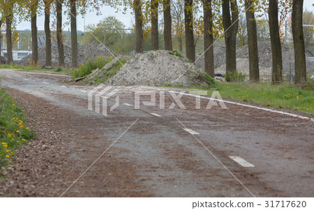Abandoned road in the Netherlands 31717620