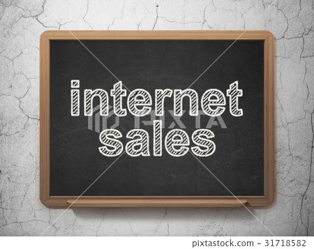Marketing concept: Internet Sales on chalkboard Marketing concept: Internet Sales on chalkboard 31718582