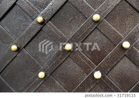 Vintage metallic pattern. Decorative checkered 31719115