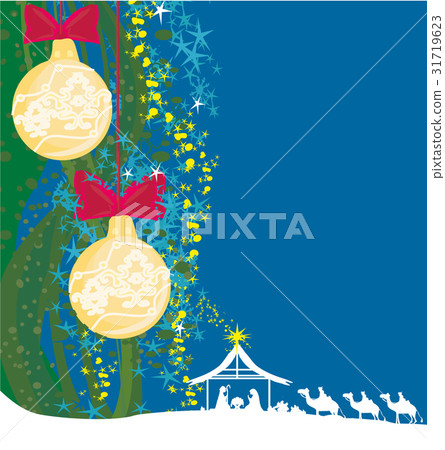 Birth of Jesus in Bethlehem - abstract card Birth of Jesus in Bethlehem - abstract card 31719623