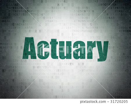 Insurance concept: Actuary on Digital Data Paper 31720205