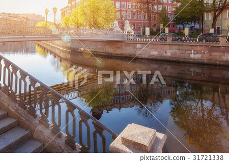 Lion Bridge crosses Griboedov Canal St. Petersburg 31721338