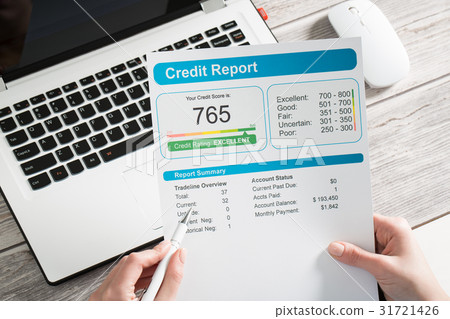 report credit score banking borrowing application risk form 31721426