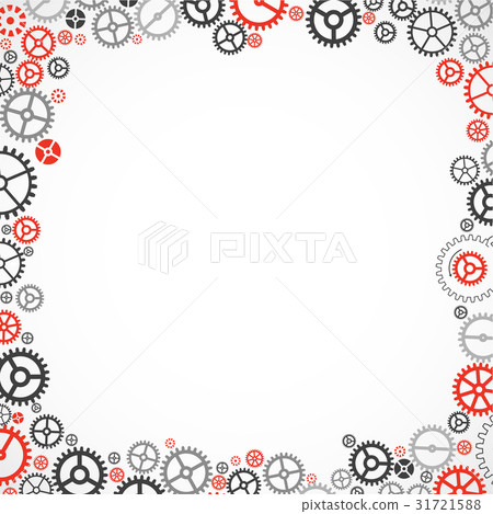 Cogwheel frame. Vector illustration 31721588