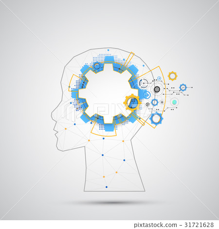 Creative brain concept background  31721628