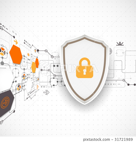 Protection background. Technology security 31721989