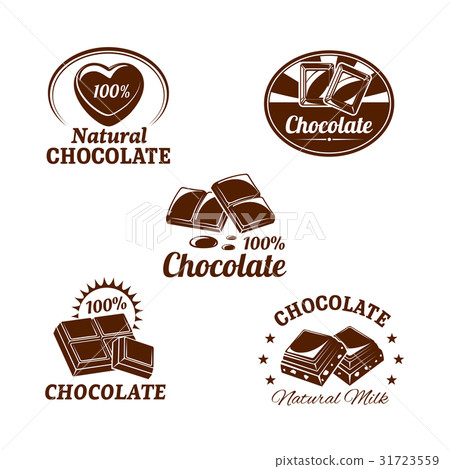 Vector icons set for chocolate desserts 31723559