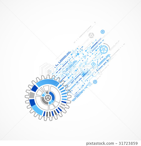 Abstract dotted technological background  31723859