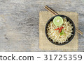 instant noodles in bowl ,Top view. 31725359