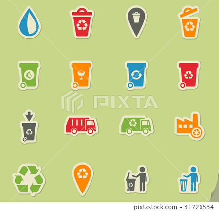garbage icon set garbage icon set 31726534