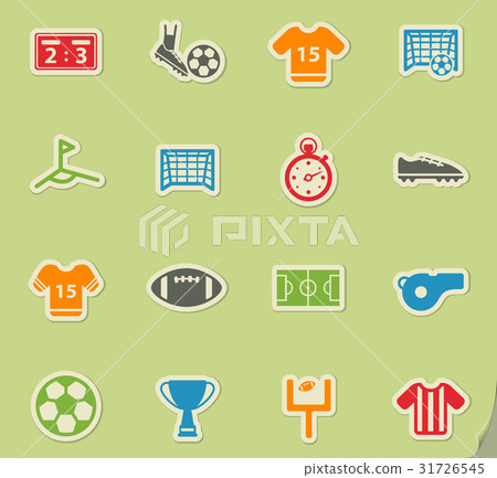 Football simply icons 31726545