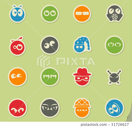 Emotions and glances icons Emotions and glances icons 31726627