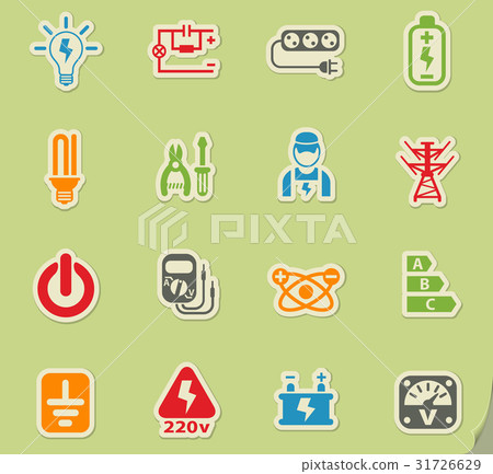 electricity icon set electricity icon set 31726629
