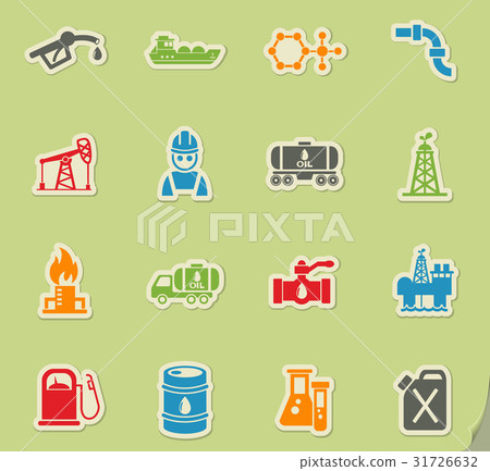 extraction of oil icon set extraction of oil icon set 31726632